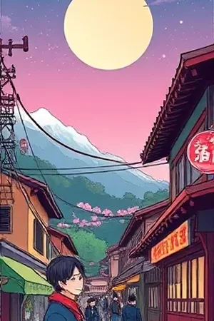 《山海食堂》封面：深夜小馆窗口透出暖黄灯光